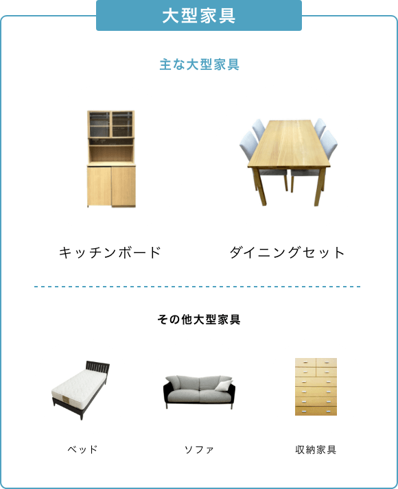 大型家具が多数