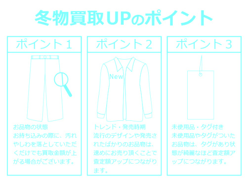 冬物衣類の古着