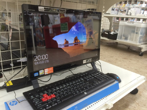 デスクトップパソコンのノートパソコン