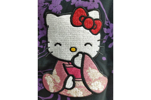 抜刀娘の和柄　刺繍