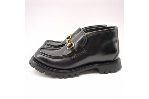 グッチ(GUCCI)のレザーホースビットローファー