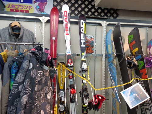 スノーボードのカービングスキー