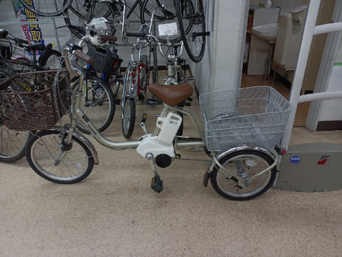 中古自転車の電動アシストサイクル