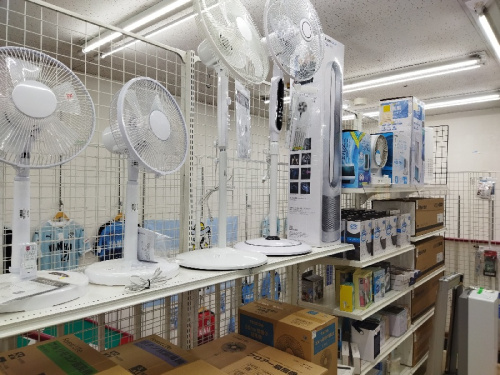 エアコンの扇風機