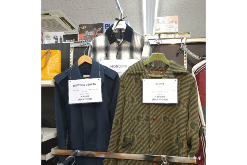 ピックアップ磐田店のメンズ衣類買取強化中