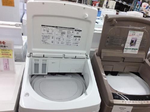 洗濯機の乾燥付き