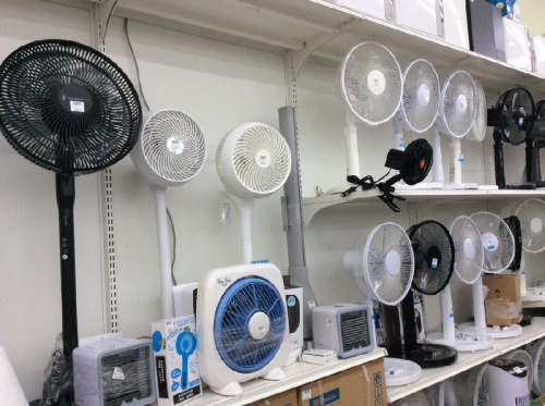 エアコンの扇風機