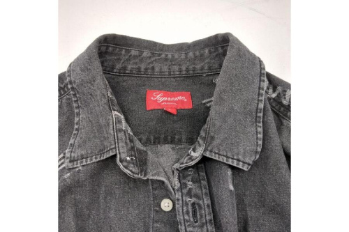 ジャガードデニムシャツ