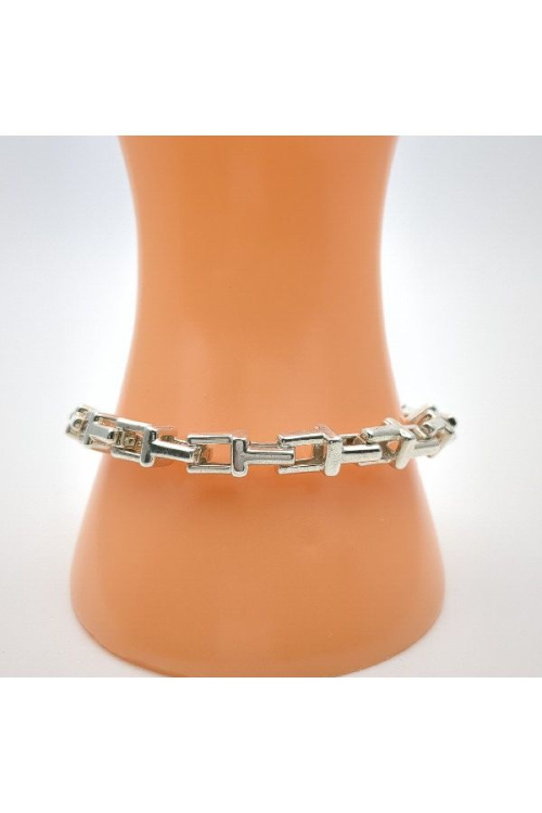 Tチェーンブレスレットのシルバーアクセ