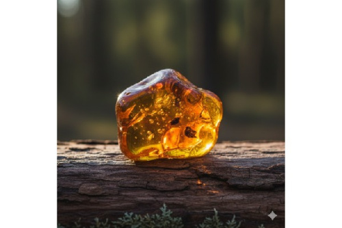 ペンダントトップの琥珀