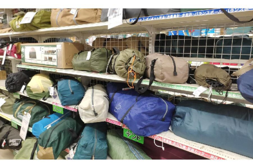 中古品のテント