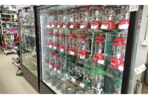 中古キャンプ用品のランタン