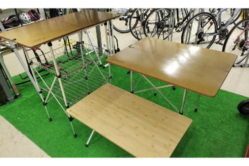 中古キャンプ用品のファニチャー