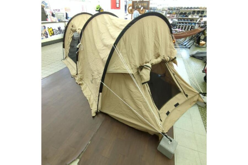 カマボコテントソロのソロキャンプ