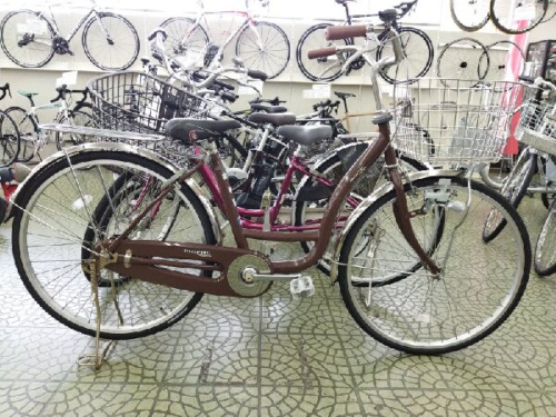 自転車のママチャリ