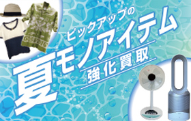 夏物アイテム