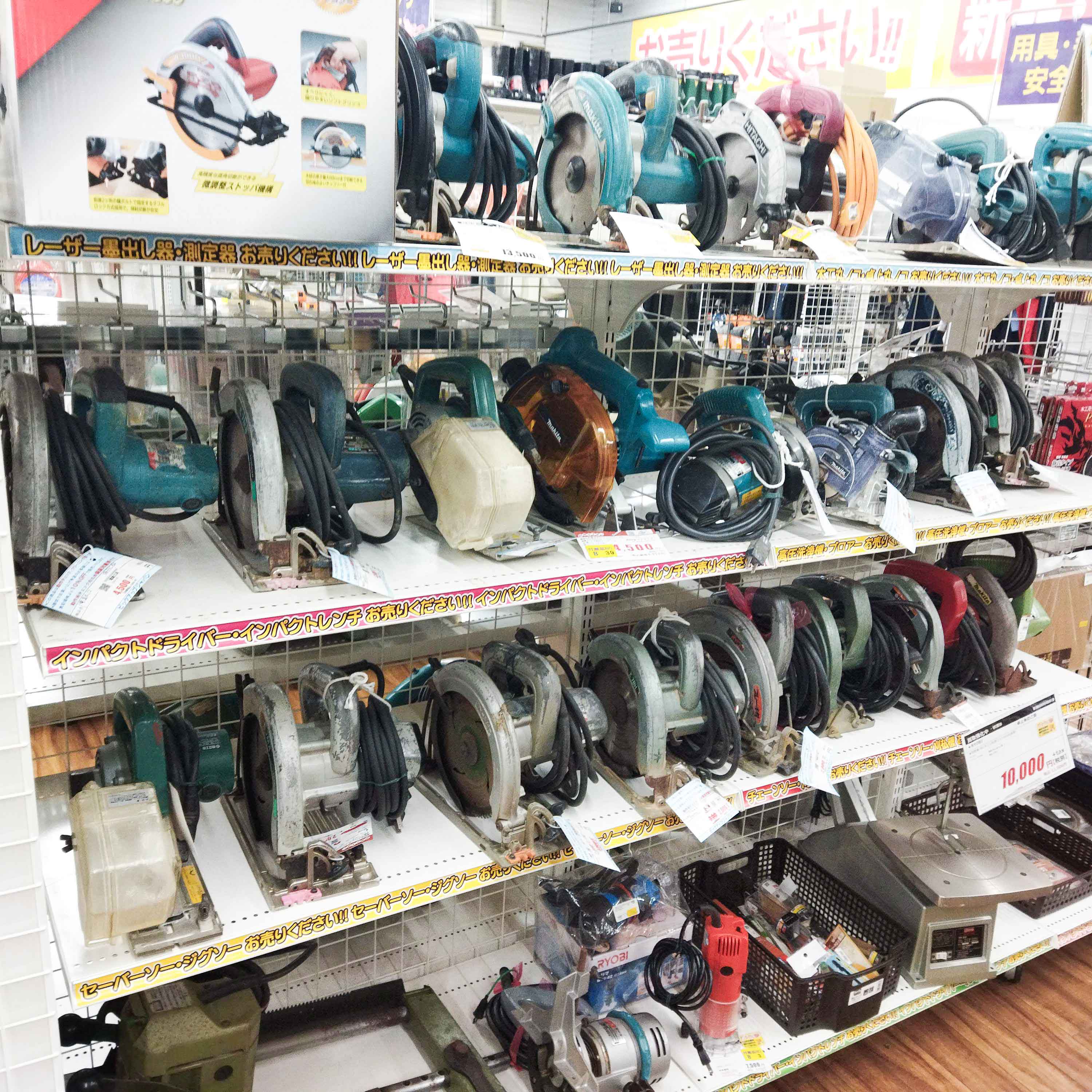 makita、HiKOKIは買取強化中｜静岡のリサイクルショップ「ピックアップ浜松宮竹店」の店内紹介