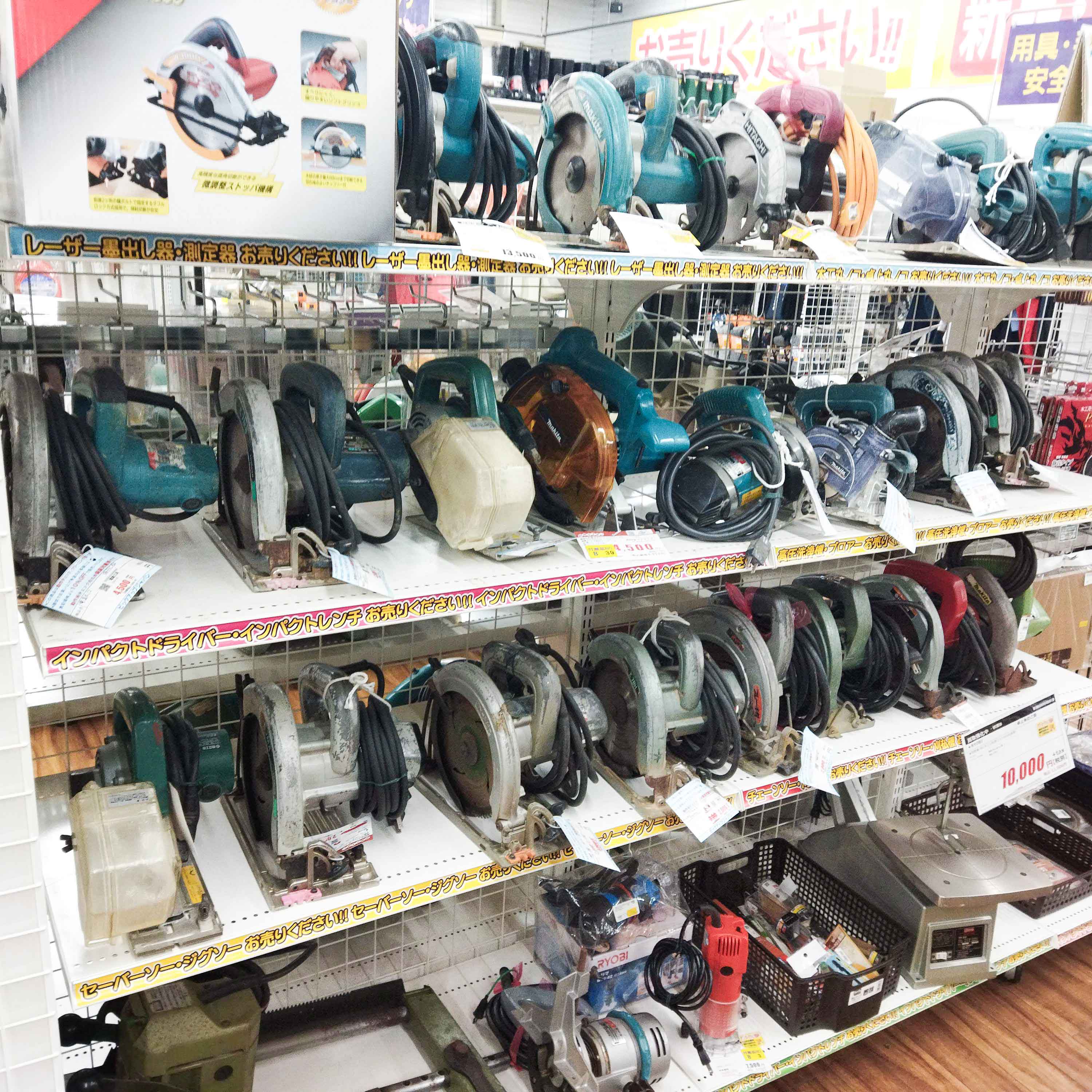 makita、HiKOKIは買取強化中｜静岡のリサイクルショップ「ピックアップ浜松宮竹店」の店内紹介