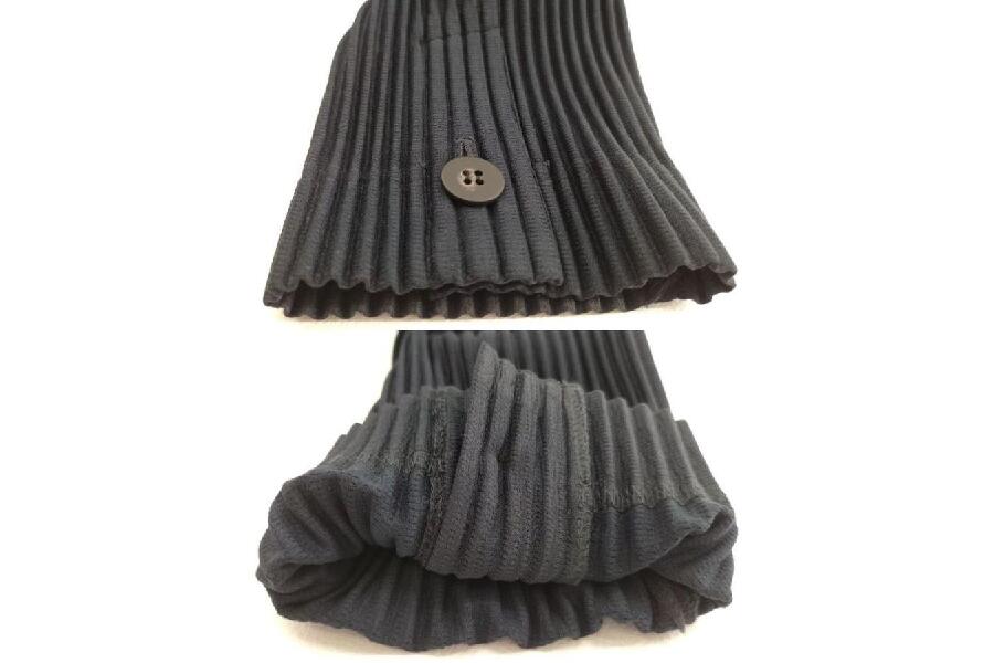 イッセイミヤケ プリーツジャケット plisse homme HP55JD201 ネイビー