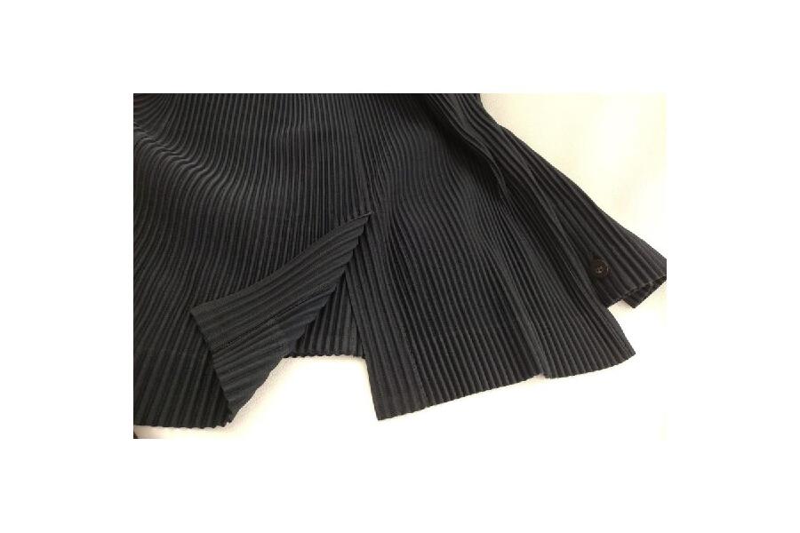 イッセイミヤケ プリーツジャケット plisse homme HP55JD201 ネイビー