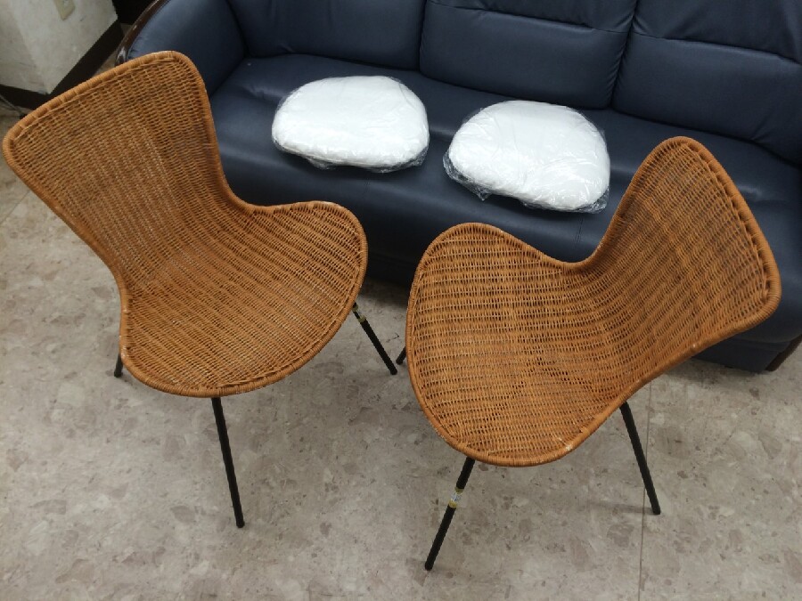 IDEE (イデー) 藤製クッション付椅子 MAREA CHAIR (マレア
