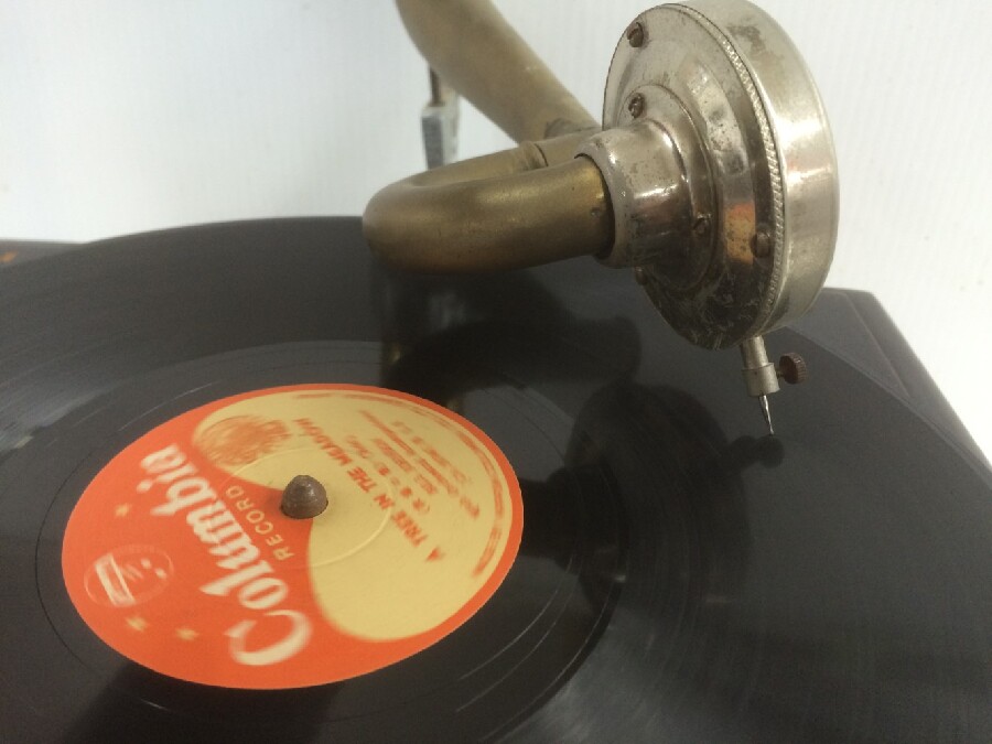 プ*ダ様 【断捨離処分ラスト】 HisMasterVoice ポータブル蓄音機 ポータブル蓄音機 HMV102 (黒色)