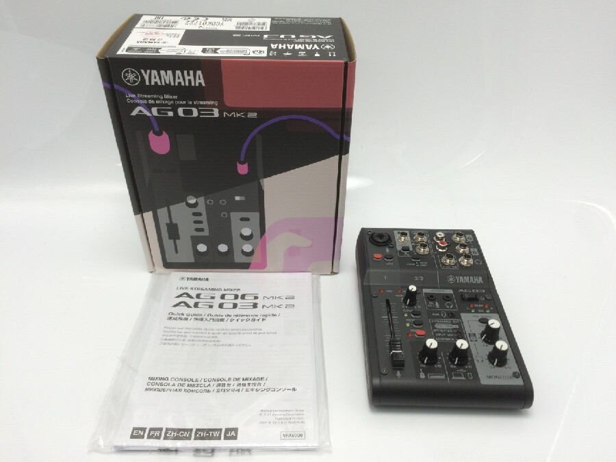 YAMAHA AG03 黒し ライブストリーミングミキサー ＋ 配信セット