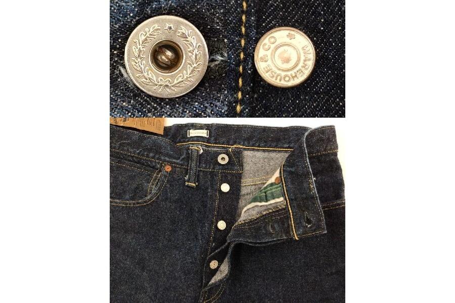 WAREHOUSE 1003XX 大戦モデル ジーンズ 78.5cm W31 ネイビー