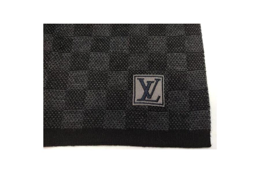 LOUIS VUITTON M70028 マフラー エシャルプ プティダミエ グレー ルイ  