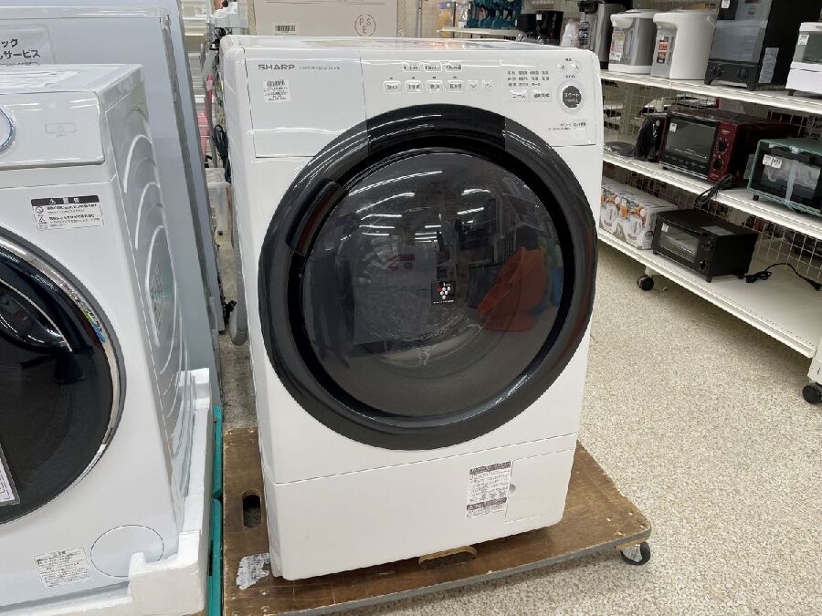 イカの　SHARP 2021年製　品番ES-S7F 洗濯乾燥機 Amazon | シャープ ドラム式 洗濯乾燥機 ES-S7F-WR ヒーター