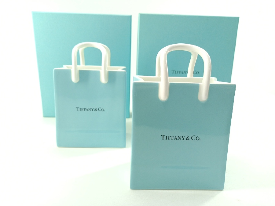 TIFFANY\u0026Co. ティファニーのショッピングバッグ型のオブジェ