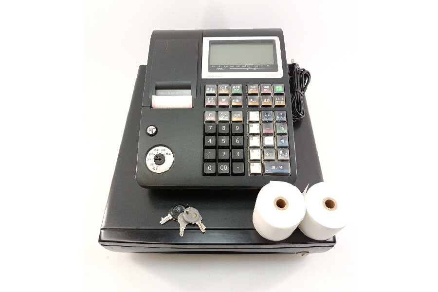 CASIO  カシオ　レジスター　TE-300　動作確認済 動作確認済み 初期化済み CASIO カシオ TE-300 電子レジスター