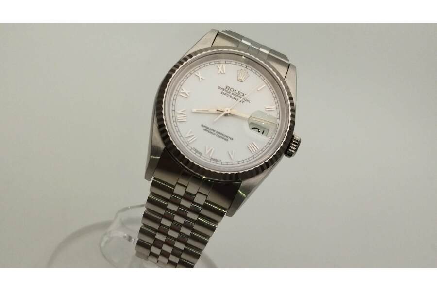 ☆ROLEX ロレックス デイトジャスト 16234 X番 ベゼルホワイト