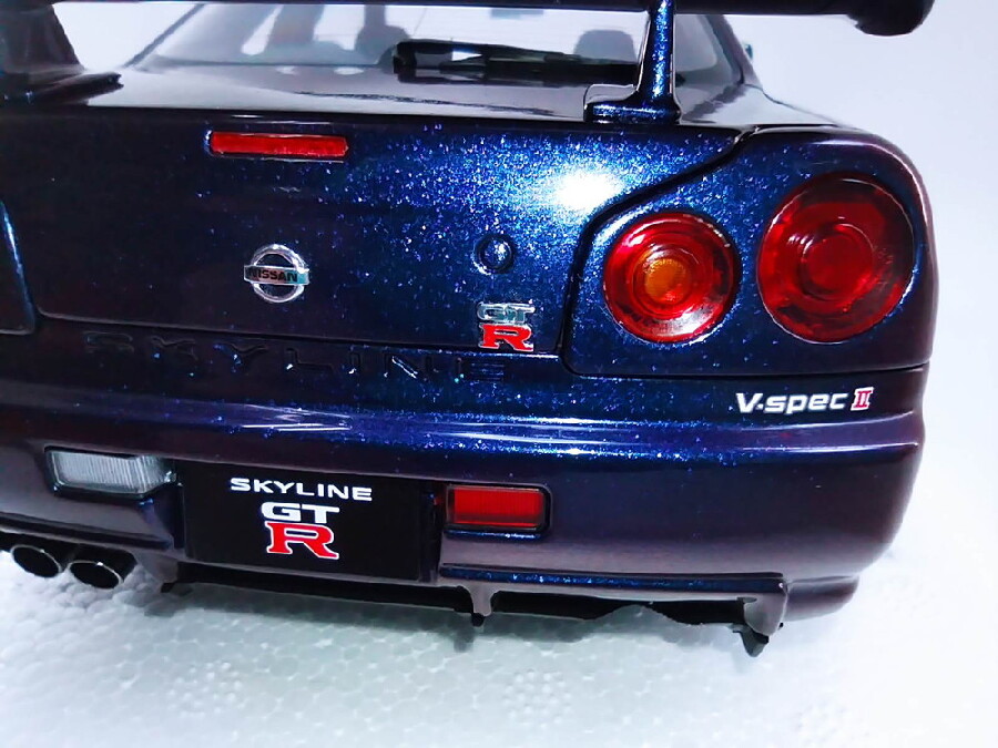 ☆AUTOart 1/18 日産 GT-R R34 VスペックⅡ BBS LMホイール バージョン 