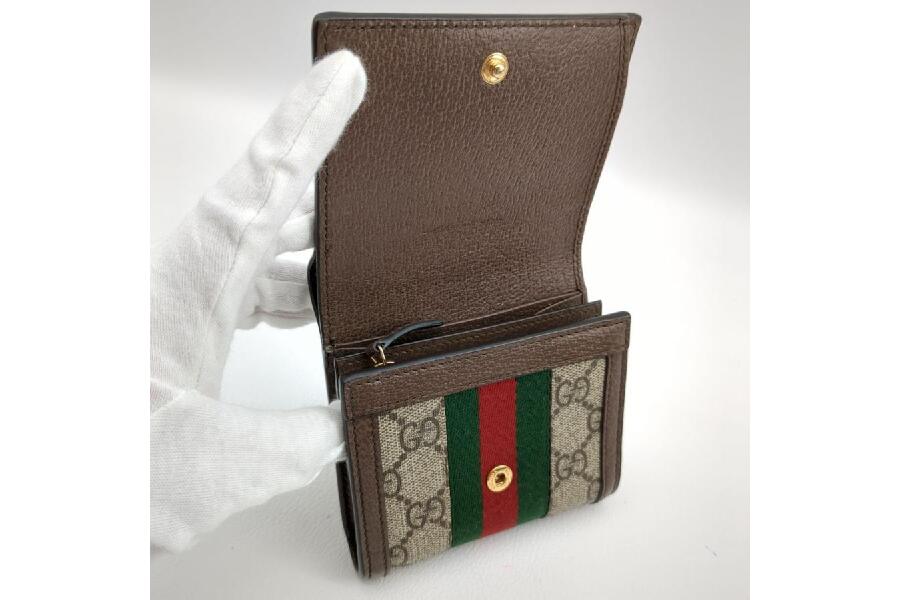 グッチ GUCCI 598662 二つ折り財布 オフィディア GGスプリーム