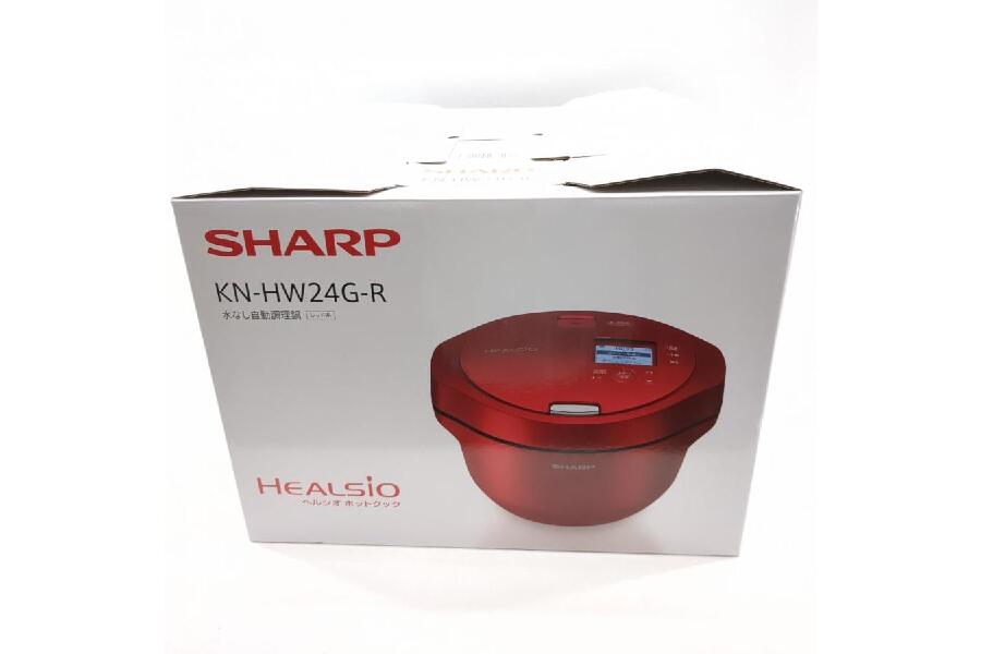 シャープ KN-HW24G-R ヘルシオ ホットクック 水なし自動調理鍋 2.4L  