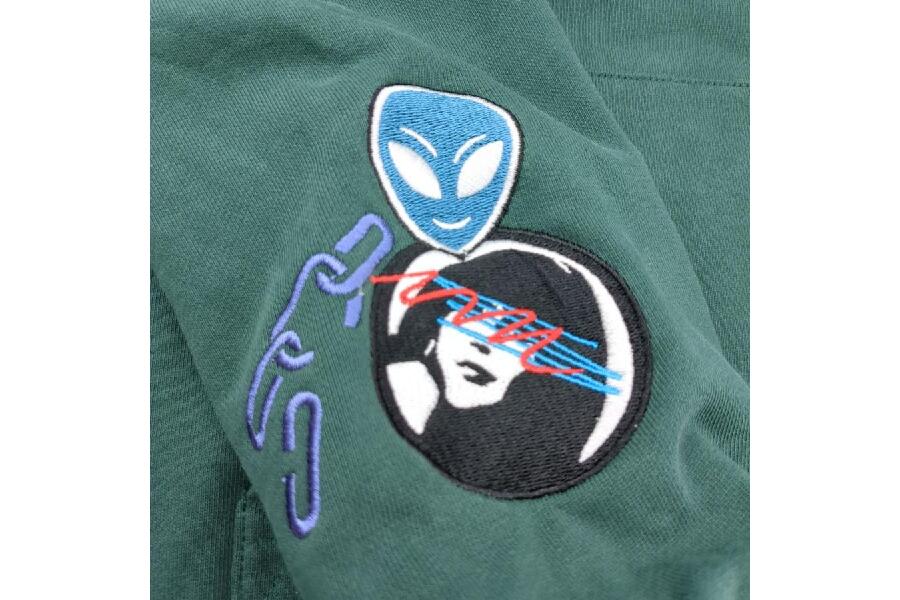 ヒステリックグラマー ゲンザイ GZ1184 パーカー グリーン SIZE