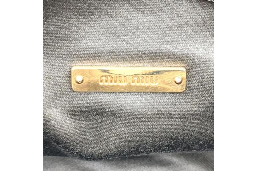 ミュウミュウ ショルダーバッグ マドラス 5BA003 レザー ネイビー MIU