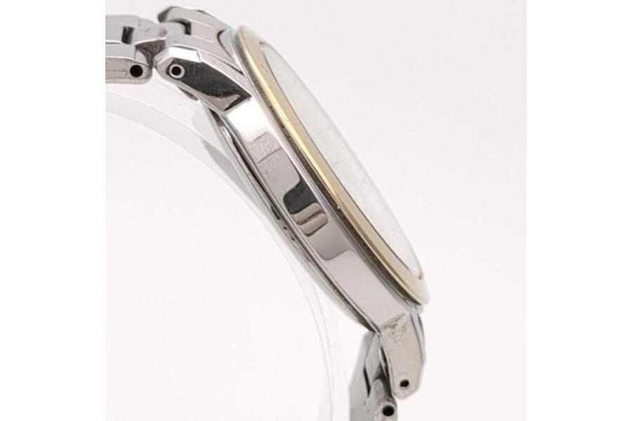 極美品✨セイコー 腕時計 デイト 7B52‐0AF0 ゴールド シルバー 可動品 SEIKO 保証付 セイコー 7B52-0AF0 腕時計 ソーラー電波