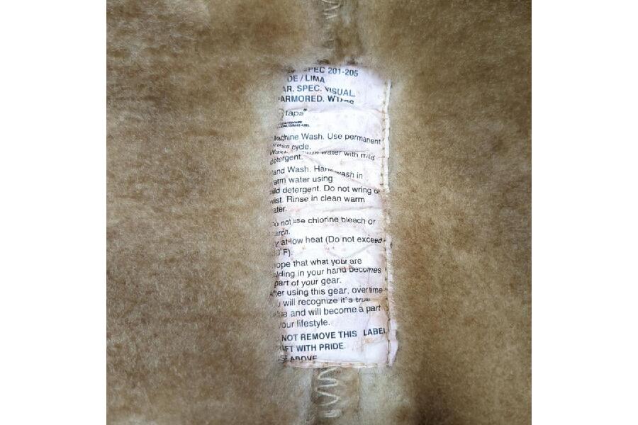 ダブルタップス ムートンジャケット シープスキン ムートン ベージュ