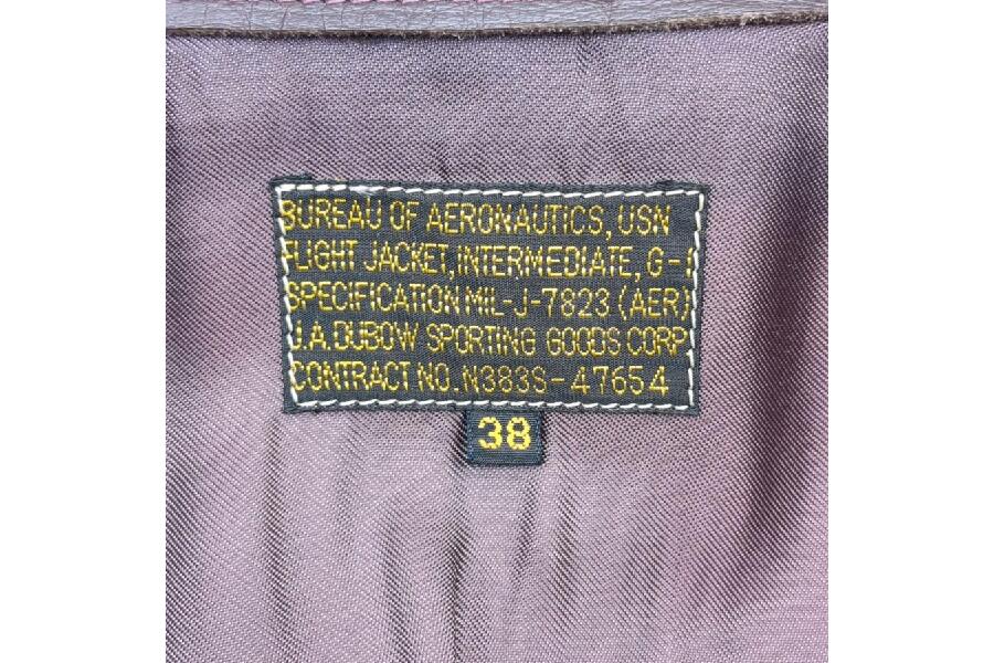 デュボウ G-1 フライトジャケット N383S-47654 SIZE 38 ブラウン デュボウ G-1 フライトジャケット N383S-47654 SIZE 38 ブラウン