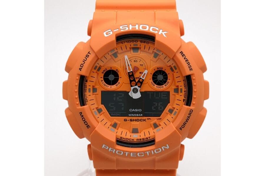 オレンジ輝くG-SHOCK GA-100RSの魅力を徹底解説！ #入荷しました