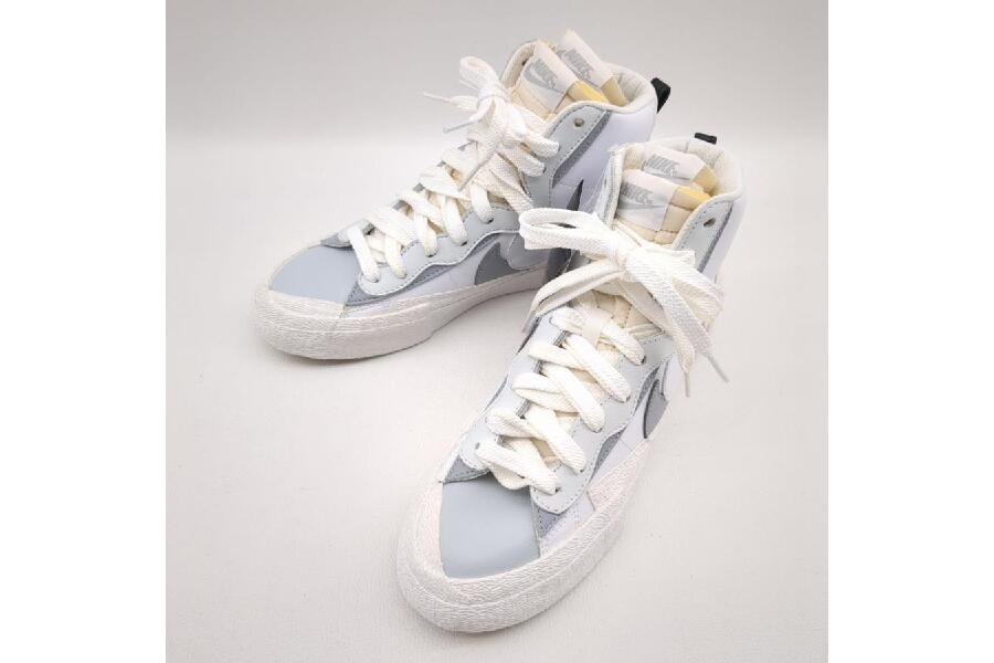 新品NIKE×sacai BLAZER MID メンズ（グレー×ホワイト） #入荷