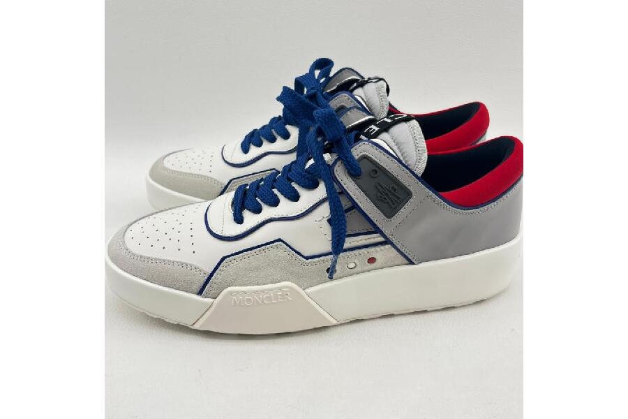 モンクレール メンズスニーカー SIZE42 白×グレー #入荷しました