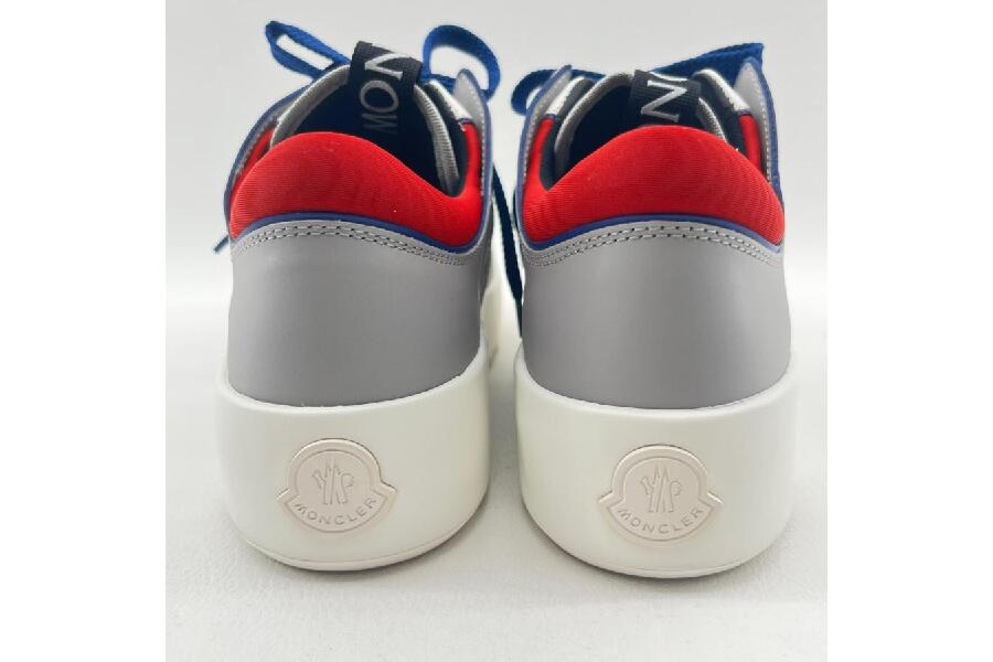 モンクレール メンズスニーカー SIZE42 白×グレー #入荷しました