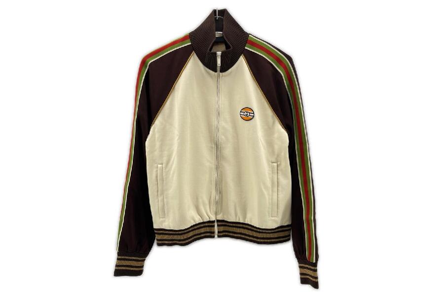 GUCCIジャージで極める！メンズSIZE Sのベージュスタイル #入荷しま