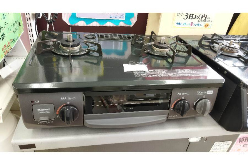 ☆ジモティ割あり☆ Rinnai ガステーブル CHM34BKL LP 20年製 動作確認