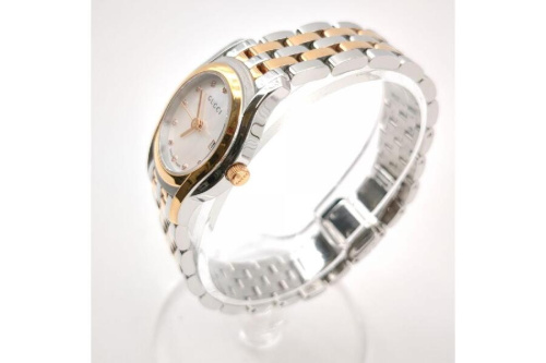 GUCCI QZ 11P 5500L 腕時計 1848000 12NBG KMR - メルカリ