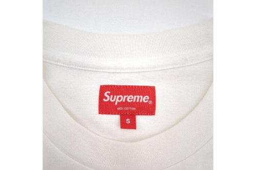 シュプリーム 長袖Tシャツ ホワイト SIZE S スモールボックスロゴ ロン