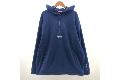 Supreme シュプリーム ハーフジップ パーカー ネイビー SIZE XXL